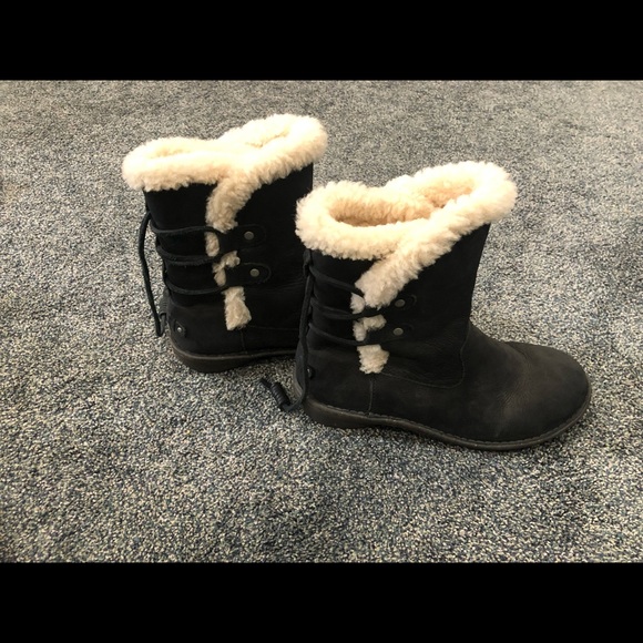 Ugg lace up boots. - Picture 3 of 5